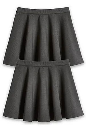 Everyday Basic Girls 2 Pack Woven Skater School Skirts