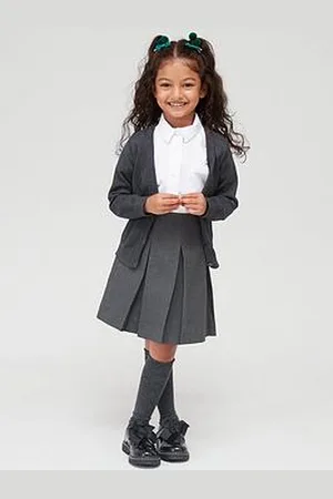 Everyday Basic Girls 2 Pack Classic Pleated School Skirts