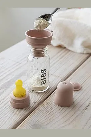 Bibs Baby Glass Bottle Complete Set Latex 110Ml Ivory