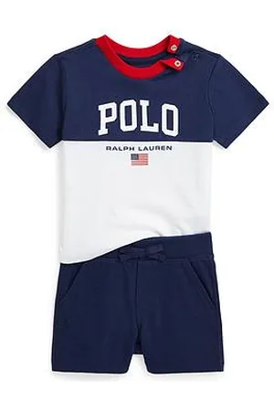 Ralph Lauren Baby Boys Short Sleeve Polo T-Shirt And Short Set