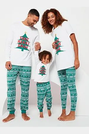 Very Kids Family Christmas Unisex Pyjama - Green