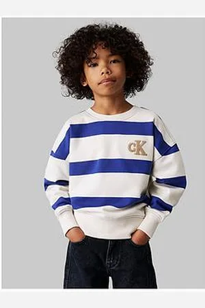 Calvin Klein Boys Striped Modern Comfort Sweatshirt