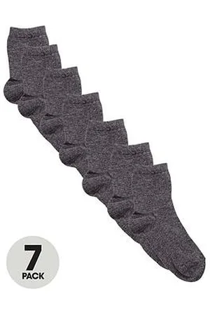 Everyday Basic Unisex 7 Pack School Ankle Socks