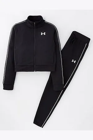 Under Armour Girls Training Icon Knit Crop Tracksuit