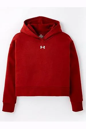 Under Armour Girls Training Rival Fleece Crop Hoodie