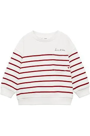 MANGO Younger Girls Striped Sweat