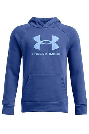 Under Armour Boys Training Rival Fleece Big Logo Hoodie