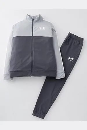 Under Armour Junior Boys Colourblock Knit Track Suit - /White
