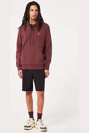 Oakley Mens Lined Mountain Bark Hoodie - Burgundy
