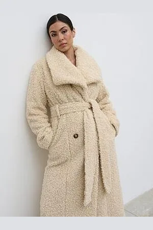 Pretty Lavish Mahli Shaggy Texture Robe Coat
