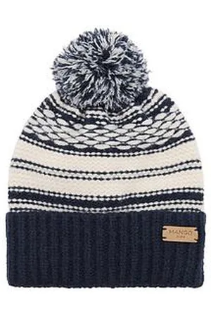 MANGO Boys Knitted Pom Pom Hat