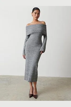 Pretty Lavish Soreya Bardot Knit Dress