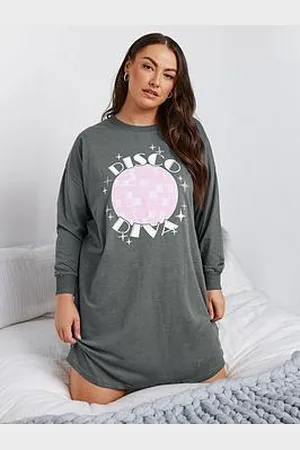 Yours Curve Disco Diva Long Sleeve Nightdress