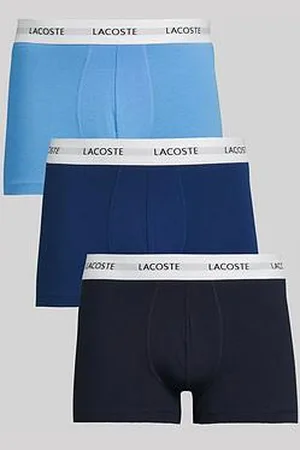 Lacoste 3-Pack Logo Waistband Cotton Trunks