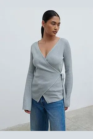 Pretty Lavish Bettie Wrap Knit Top