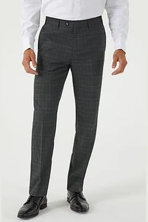 Skopes Casey Check Tailored Fit Suit Trousers