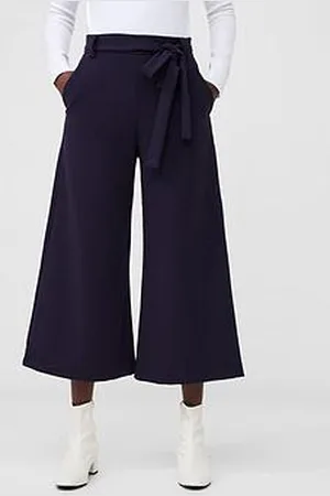 French Connection Wide Leg Culottes With Self Tie Belt