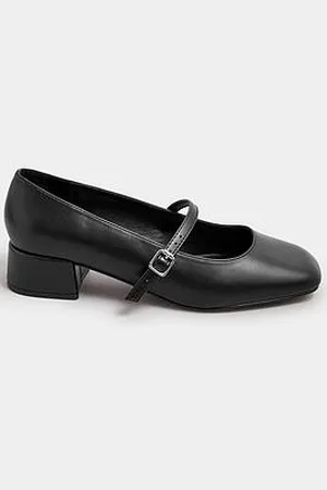 Yours Extra Wide Fit Pu Block Heel Mary Jane Shoes