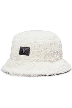 Calvin Klein Monogram Logo Sherpa Bucket Hat