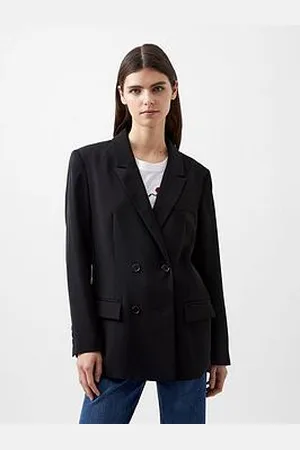 French Connection Double Breasted Blazer With Split Lapel Collar