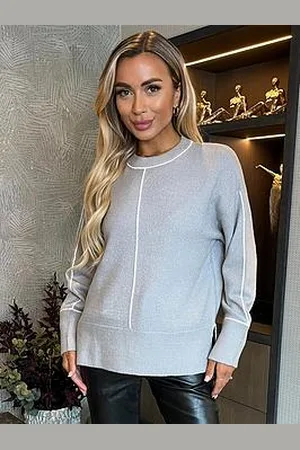 Ax Paris Seam Detail Jumper