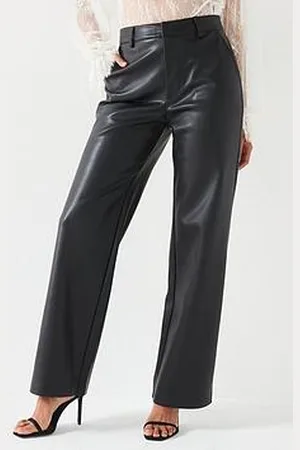 Very Faux Leather Palazzo Trousers