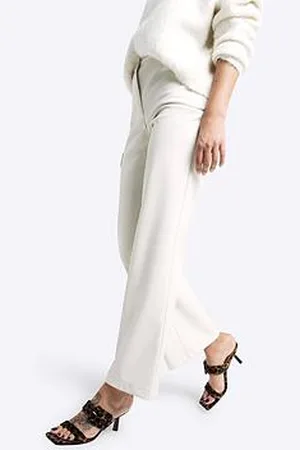 River Island Faux Leather Straight Leg Trouser