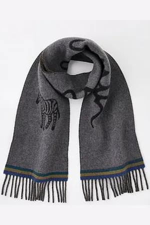 Paul Smith Ps Zebra Logo Scarf