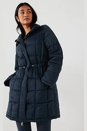 Very Padded Coat With Waist Detail