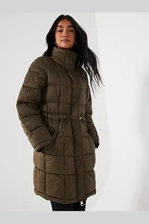 Very Padded Coat With Waist Detail