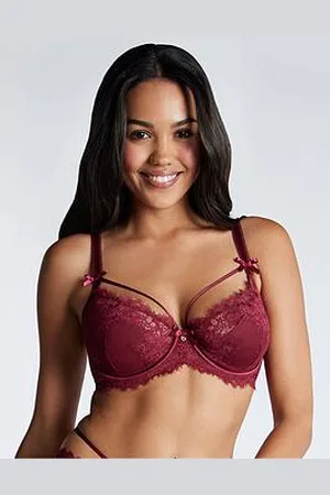 Boux Avenue Yonina Balconette Bra - Wine