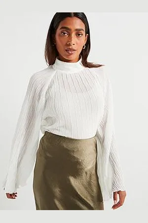 Very Plisse High Neck Blouse