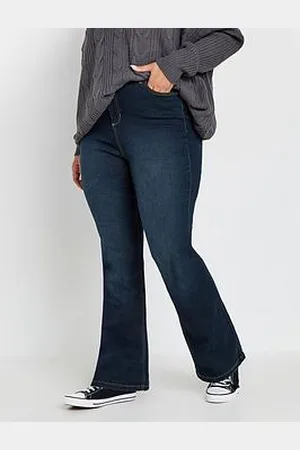 Yours Curve Dark Indigo Isla Bootcut Jeans 28"