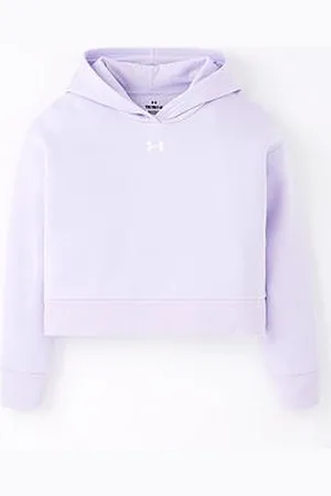 Under Armour Girls Training Rival Fleece Crop Hoodie