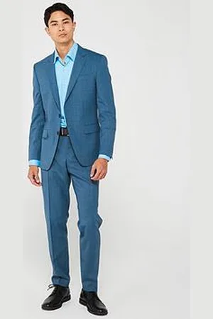 HUGO BOSS Huge Slim Fit Worsted Stretch Wool Suit