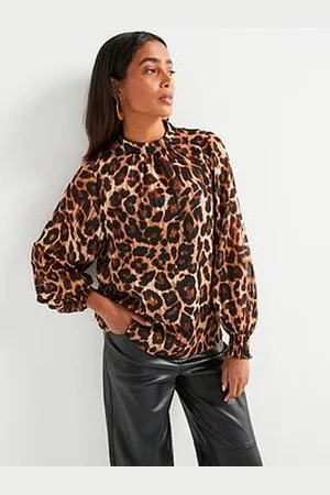 Very Leopard High Neck Blouse
