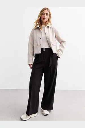 New Look Belted Tailored Wide Leg Trousers