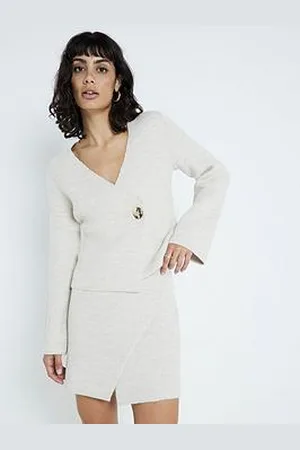River Island Asymmetric Button Cardigan