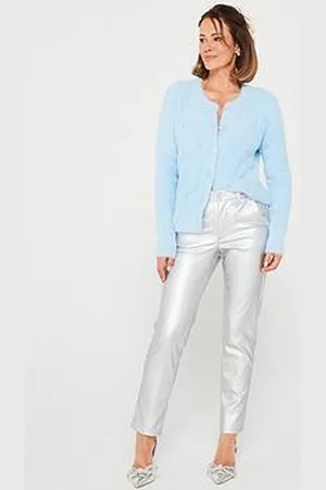 Very X Carol Byrne Faux Leather Slim Cigarette Trousers