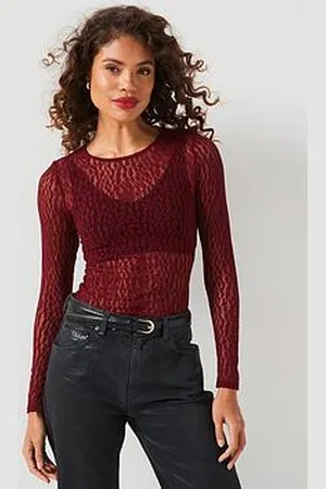 Very Lace Long Sleeve Bodysuit