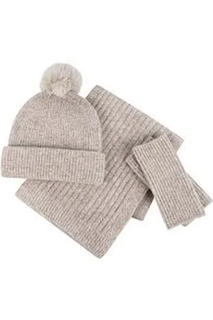 Totes Knitted Hat, Scarf And Armwarmer Set