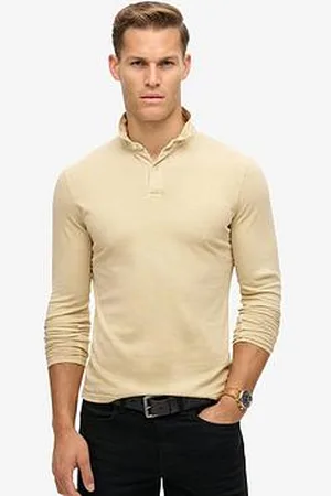 Superdry Studios Long Sleeve Slim Fit Jersey Polo Shirt