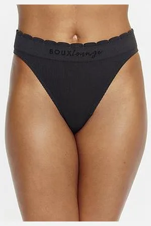 Boux Avenue Scallop Ribbed Brief - Stone