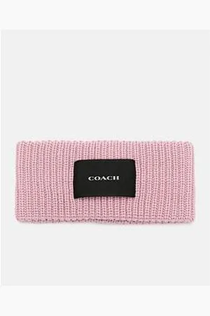 Coach Woven Patch Knit Headband