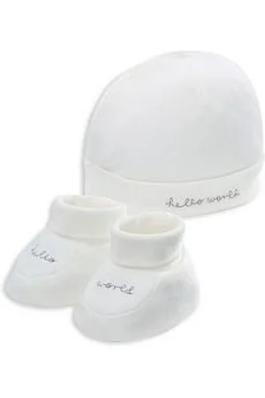 Mamas & Papas Baby Unisex Hello World Hat & Booties