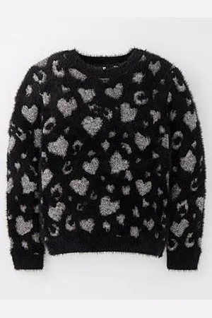 Very Girls Lurex Animal Knitted Jumper
