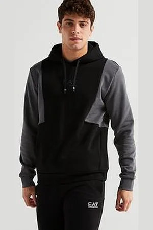 EA7 Colour Block Logo Hoodie
