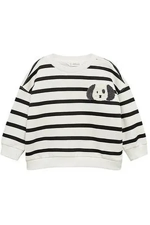 MANGO Younger Girls Puppy Striped Sweat