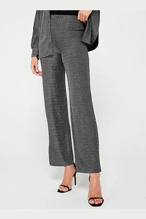 Very Glitter Lurex Co Ord Wide Leg Trouser