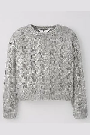 Very Girls Metallic Cable Knitted Jumper